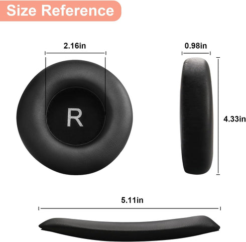 K550 Replacement Ear Pads+Headband Compatible with Akg k550 Ear Cushions Cover k551 Earpads k553 Headphones Memory Foam Ear Pads......