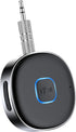 Bluetooth Aux Receiver, Portable 3.5mm Aux Car Adapter, Bluetooth 5.0 Wireless Audio Receiver for Car/Home Stereo/Wired Headphones/Speaker, 16H Ba...