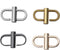 4 Pcs Adjustable Metal Buckles Strap Shorten Clasps Chain Replacement Buckle for Bag...