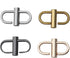 4 Pcs Adjustable Metal Buckles Strap Shorten Clasps Chain Replacement Buckle for Bag...