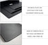 OLizee® Drill-Free Wall Mount Floating Display Shelf with Cable Hole Baby Monitor Projector Wall Shelf Video Camera Wall Holder WiFi Router Storag...