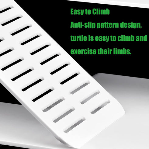 WEAVERBIRD Turtle Basking Platform, Turtle Tank Platform Aquarium Animal Sink Wharf, Double Decker Reptile Habitat, Climbing Shelf Turtle Tank Doc...