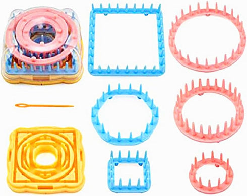 Alimitopia Flower Knitting Loom Kit,DIY Wool Yarn Flower Maker Weaver Tool Set with Needle...