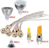 OMTO MR16 GU5.3 GY6.35 Lamp Socket, Common to Miniature Bi-Pin Base G4 G6.35 GX5.3 GZ4 MR11, LED Halogen Incandescent Led Socket Ceramic Body Lamp...