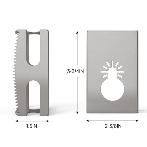 Square Slot Cutter for Dewalt & Milwaukee,Stainless Steel Square Hole Cutter Rectangle Slot Cutter,One Step Cut-in Single Gang Wall Boxes Outlet C...