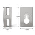 Square Slot Cutter for Dewalt & Milwaukee,Stainless Steel Square Hole Cutter Rectangle Slot Cutter,One Step Cut-in Single Gang Wall Boxes Outlet C...
