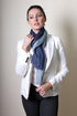 Women's Serenity Ocean Elegant Blue Ombre Effect Scarf, Super Soft, Lightweight...