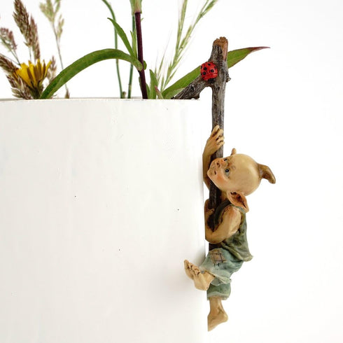 Top Collection 4383 Miniature Fairy & Terrarium Garden Pixie Flower Pot Hugger Statue, Small...