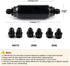 Universal 50MM 100 Micron Inline Fuel Filter with 6AN 8AN 10AN Adapter For Filtering Gasoline, Diesel, E85-Black...