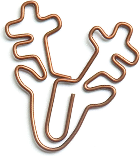 Christmas Paper Clips, Paperclips, 100Pcs Retro Multi Purpose Cute Paper Clips, Cute Paper Clips Wrapping Paper Clips for Office Supplies School G...