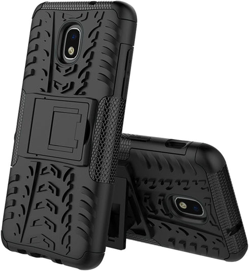 Yiakeng Galaxy J7 Refine Case - Shockproof Protective with Kickstand for Samsung J737V, J737T (Black)...