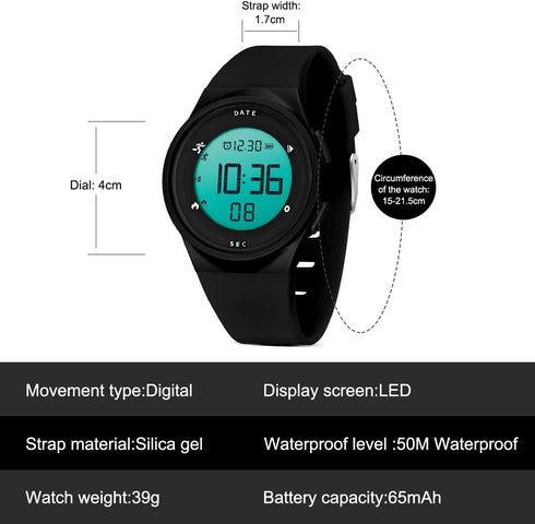 L LAVAREDO Watches for Women, Digital Watch Womens, Fitness Tracker, Pedometer for Walking, Non-Bluetooth Step Tracker Watch for Women, Multifunct...