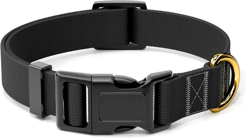 Dog Collar, Adjustable Black Dog Collar for Small Dogs, Cute Puppy Collar for Boy and Girl Dog, Classic Heavy Duty Pet Collars with Quick Release ...