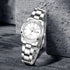 Women's Classic Fashion Silver Stainless Steel Watches Waterproof Date Luminous Lady Dress Wrist Watch...