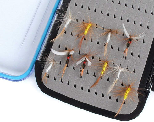 Dr.Fish Fly Fishing Box Flies Case Jig Box Waterproof Lightweight ABS Plastic Streamer Fly Box Double Sided Deep Slot Transparent Lid for Saltwate...