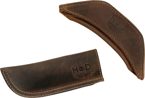 Hide & Drink, Rustic Leather Hot Handle Holders (Set of 2) Panhandle, Side Kick, Assist Grip for Cast Iron Skillets & Pans, Double Layered, Handma...