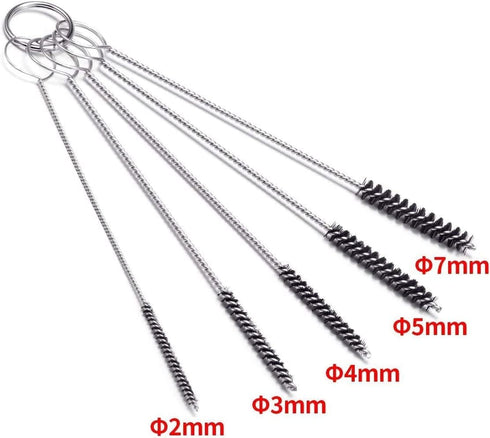 Set of 4 Carburetor Carbon Dirt Jet Remove Cleaner 26 Cleaning Wires Set + 20 Cleaning Needles + 10 Nylon Brushes Tool Kit for Motorcycle ATV Mope...