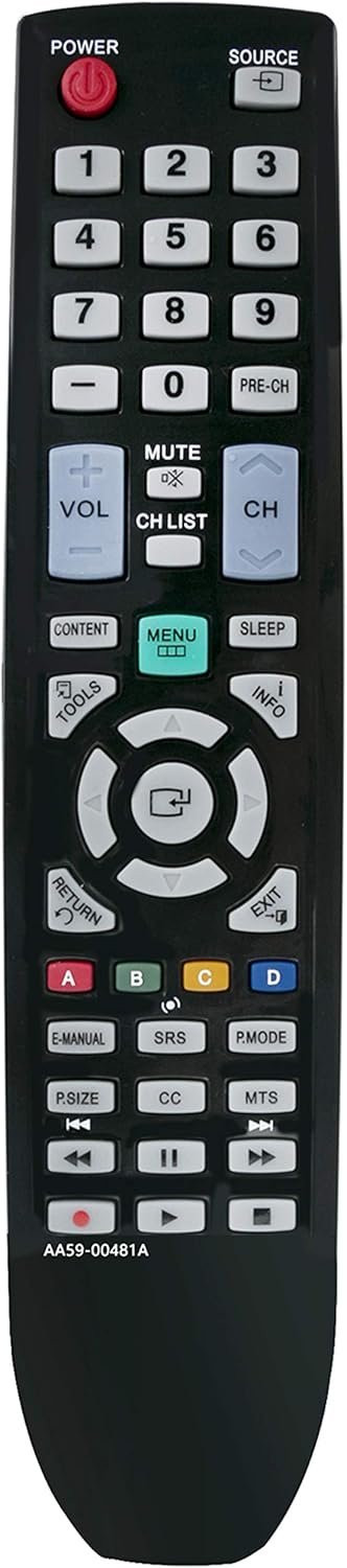 New AA59-00481A Replaced Remote fit for Samsung LCD TV LN26D450G1D LN32D430G3D LN32D450G1D LN32D550K1F LN37D550K1F LN40D550K1F LN40D550K1FXZA LN40...