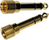 CESS 2-Pack 1/4" Stereo Phone Screw-On Adapter - Male 1/8" to Male 1/4" - 3.5mm Stereo to 6.35mm Stereo...