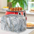 Golden Grey Marble Slice Toaster Cover, Marbles Painting Washable Polyester Toaster Cover, Modern Arts Quilted Toaster Cover Bread Maker Cover - S...