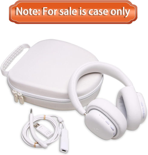 LTGEM Headset Case for Logitech G735 Wireless Gaming Headset - Hard Storage Travel Protective Carrying Bag(White)...