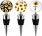 Soleebee 3 Pack Decorative Wine Stoppers, Wine Bottle Stopper with Beautiful Art Glass?Beverage Bottle Stoppers For Gifts, Bar, Holiday Party, Wed...