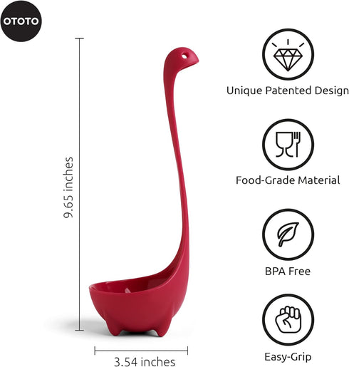 The Original Nessie Ladle by OTOTO - Soup Ladle, Cute Gifts, Funny Kitchen Gadgets, Loch Ness design, Cooking Gifts for Mom - Cute and Practical K...