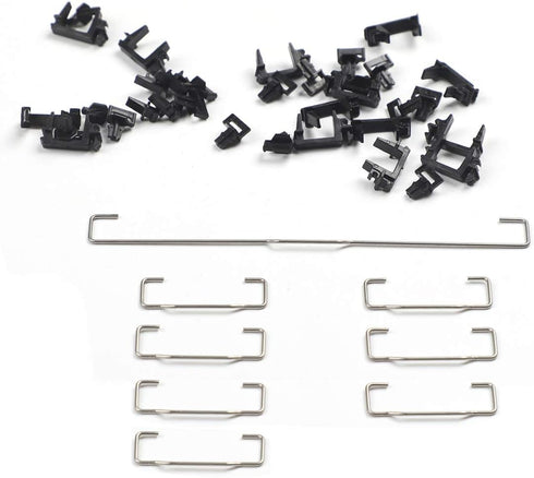 Costar Style Plate-mounted Costar Stabilizers Balancing Pole Raised Wire 6.25u 2u for MX Mechanical Keyboard Filco (Kit 2 for 96 104 keyboard)...