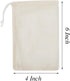 LOOKSGO 25 Pcs 4x6 Inch Muslin Bag Sachet Bag for Party Wedding Home Supplies Cotton Drawstring Bags for Jewelry...