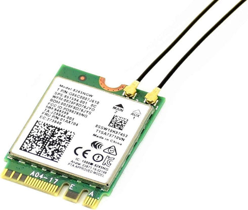 Waveshare AC8265 Wireless NIC Module for Jetson Orin Nano/NX Supports 2.4GHz / 5GHz Dual Band WiFi and Bluetoth 4.2...