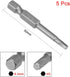 uxcell 5 Pcs H3 Magnetic Hex Head Screwdriver Bits, 1/4 Inch Hex Shank 2-inch Length S2 Power Tools...