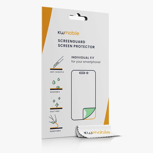 kwmobile Protective Film Compatible with Xiaomi Mi Band 8 Screen Protector - 2x Smart Watch Protector Anti-Fingerprint...