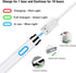 Stylus Pen for iOS Android Touch Screens Pencil Compatible with iPad/iPad Pro/Air/Mini/I Phone/Cellphone/K indle/Apple Tablet Drawing Pencil (Whit...
