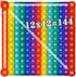 AK-SHIP Multiplication Game Table Bubble Toys Relieve Stress and Anxiety ?Education Various Teaching Operations (Multiplication Table 12*12)...
