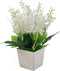 Artificial Flowers Centerpiece White Lavender 20 cm Tall...