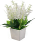 Artificial Flowers Centerpiece White Lavender 20 cm Tall...