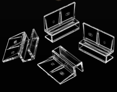 Haulonda 4pcs Clear Color Acrylic Aquarium Fish Tank Glass Cover Clip Support Holder (12mm)...