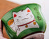 Ceramic Japanese Lucky Cat Sugar Bowl Salt Storage Jar with Lid and Spoon...