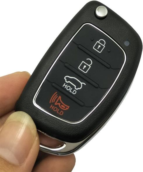 Replacement Key Fob Case fit for Hyundai Sonata Santa Fe Flip Key Remote Control Key Fob Shell...