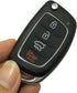Replacement Key Fob Case fit for Hyundai Sonata Santa Fe Flip Key Remote Control Key Fob Shell...