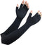 Copper Long Arthritis Gloves,Long Wrist Compression Arm Sleeve Carpal Tunnel Gloves, Fingerless Hand Compression Gloves for Men Women Computer Typ...
