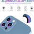 CloudValley Camera Lens Protector for iPhone 13 Pro - iPhone 13 Pro Max, 9H Tempered Glass Film, Aluminum Alloy Lens Protective Cover, Colorful...