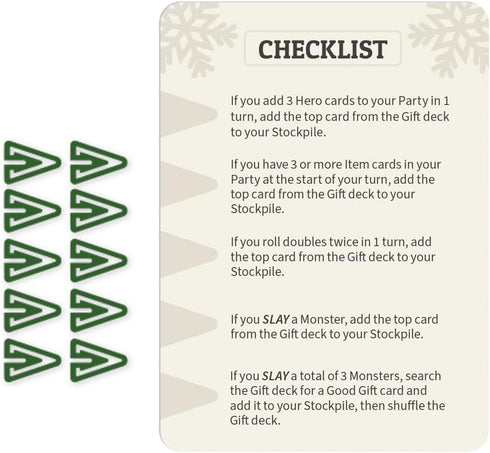 Here to Sleigh Holiday Expansion Pack - Designed to be added to your Here to Slay Base Game...