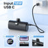 LENUTO Small Portable Charger for iPhone, with Built-in iOS Connector, 6000mAh 20W Fast Charging Mini Power Bank with LCD Display, Compatible with...