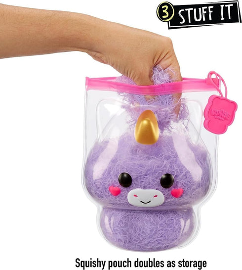 Fluffie Stuffiez Unicorn Small Collectible Feature Plush - Surprise Reveal Unboxing with Huggable ASMR Fidget DIY Fur Pulling, Ultra Soft Fluff...