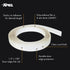 XPEL Door Edge Guard Protection Film Roll, 3/8" x 12' - Car or Truck Doors, Protective Barrier Against Minor Scratches, Paint Chips, Door Edge Imp...