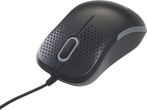 Verbatim USB Silent Corded Optical Mouse - Computer Wired Noiseless and Silent Click Mouse for Mac and PC - Black...