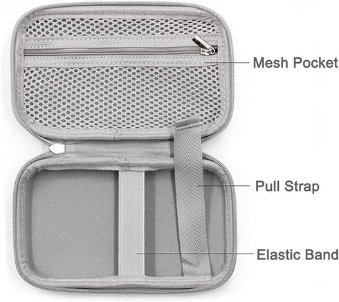 Hard Shell Diabetic Supplies Bag Carrying Case Organizer For Diabetes Testing Kit, Blood Glucose Monitor Kit with Meter, Blood Sugar Test Strips, ...