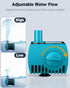Pawfly 90 GPH Submersible Water Pump 4 W Mini Water Fountain Pump with 2.4 ft. Lift Height Quiet Adjustable Water Pump for Aquarium Fish Tank Foun...