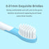 Kids Sonic Electric Toothbrush Replacement Brush Heads for Children Aged 3-6, Gentle Care Soft Bristles, 4 Pack, E16 Blue...